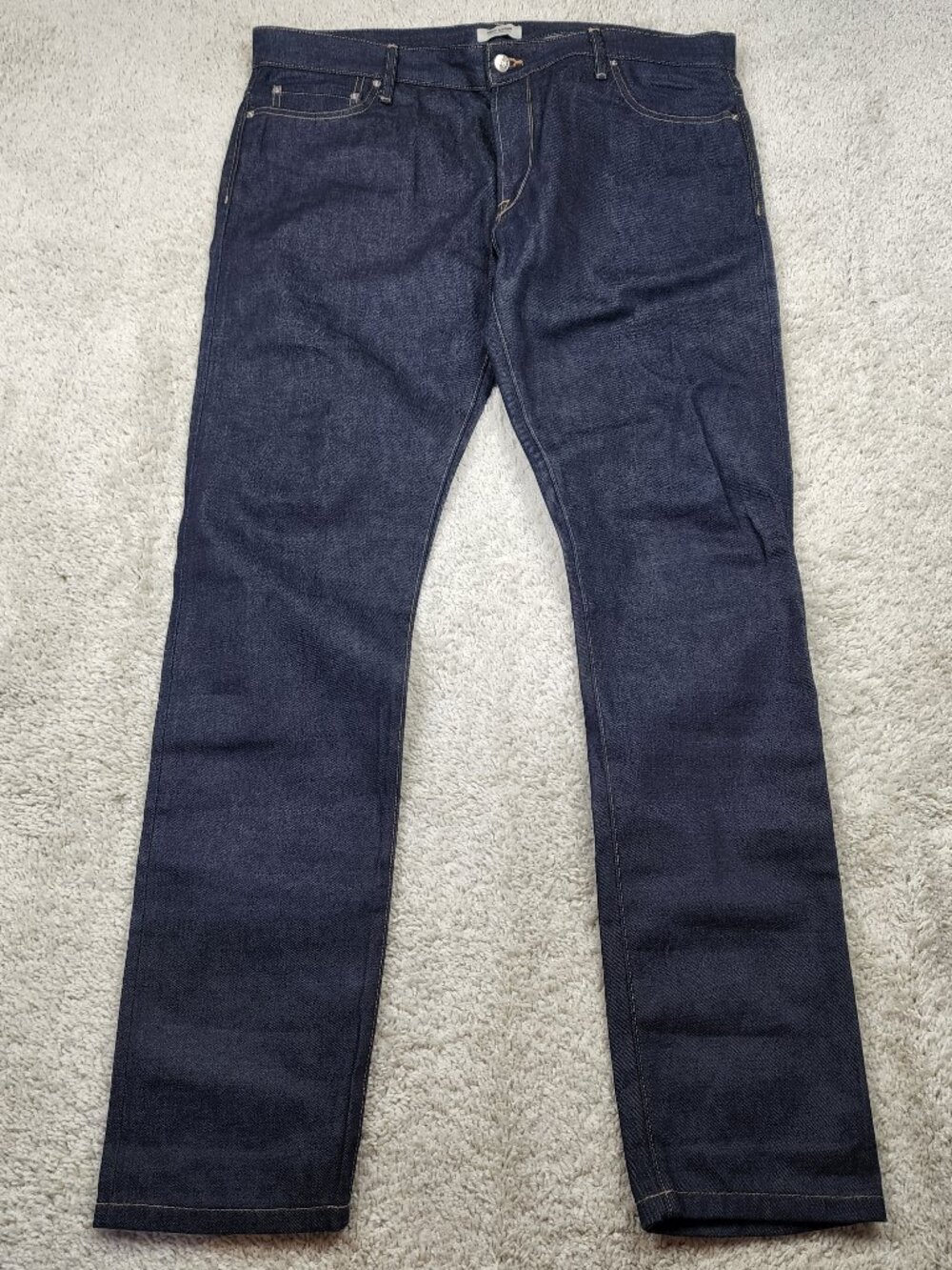 Buck Mason Slim Fit Selvedge Jeans 12104 Raw Indigo 13oz Denim Mens 40x34 NWOT